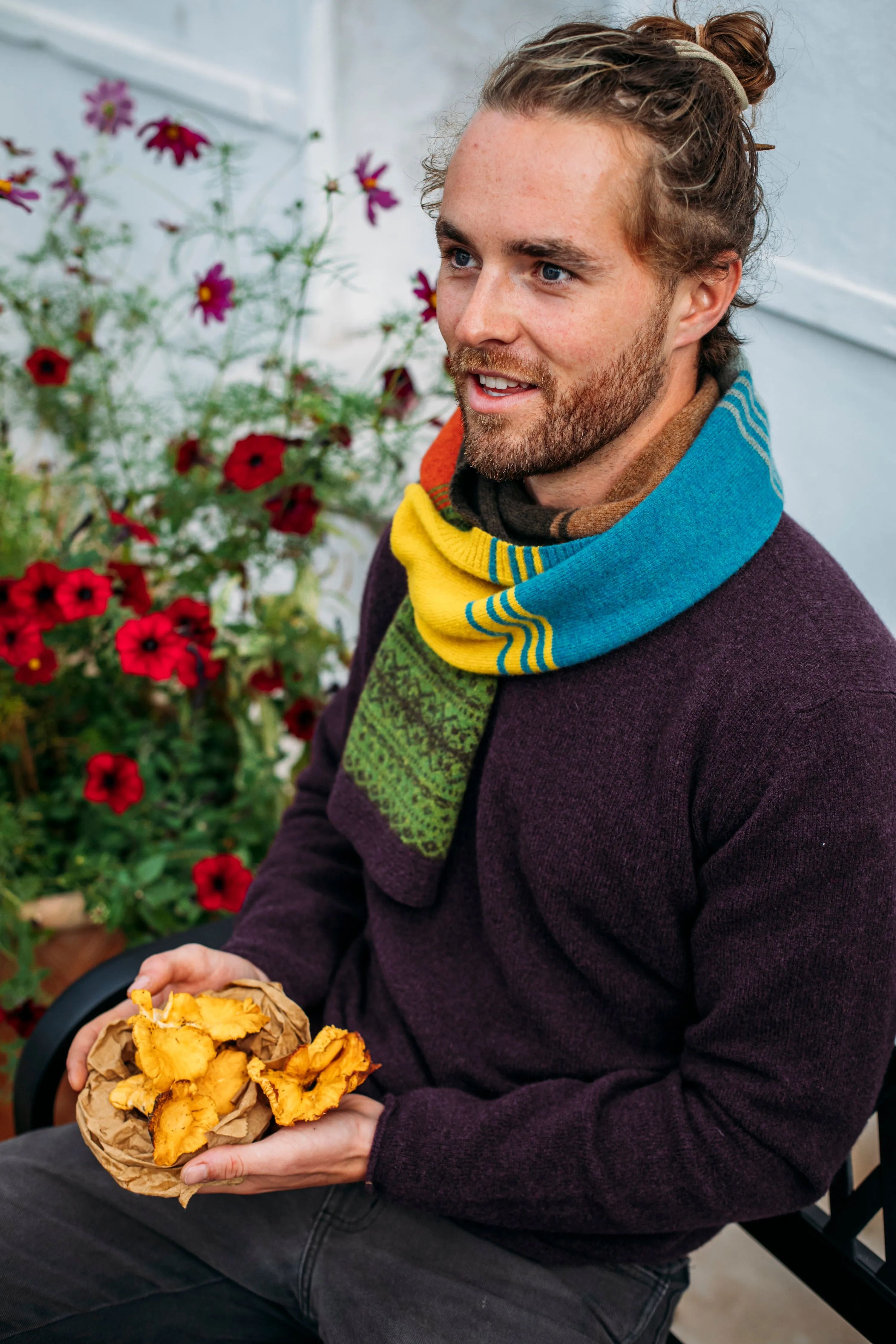 Alloa Stripe Scarf October - Blockstreifenschal