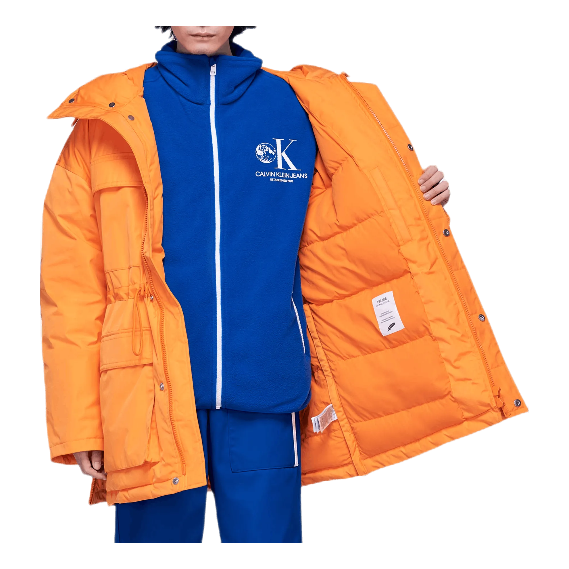 Graphic Parka Orange
