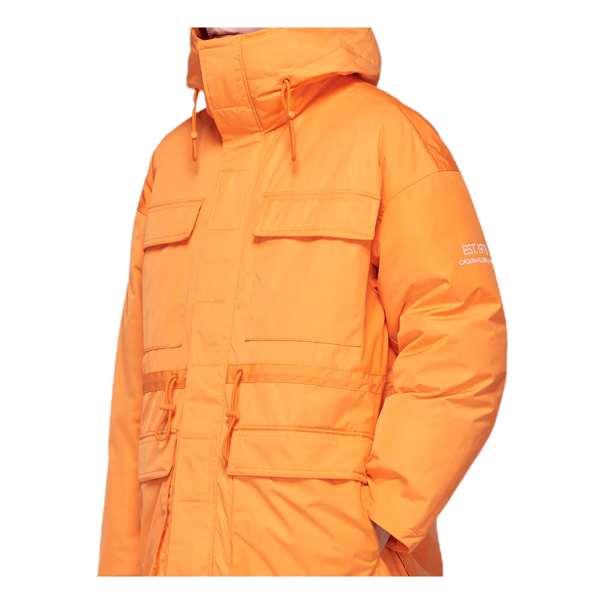 Graphic Parka Orange