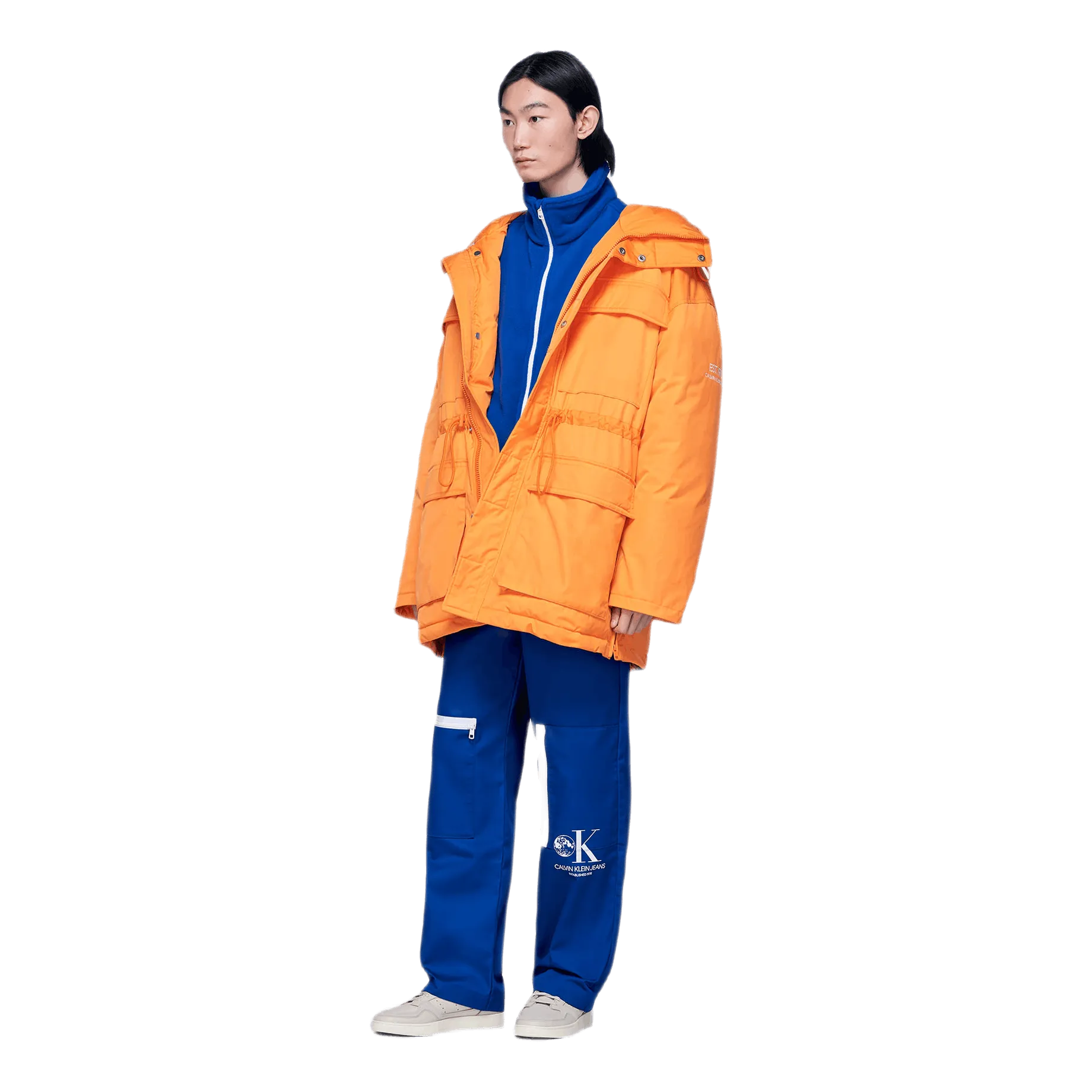 Graphic Parka Orange