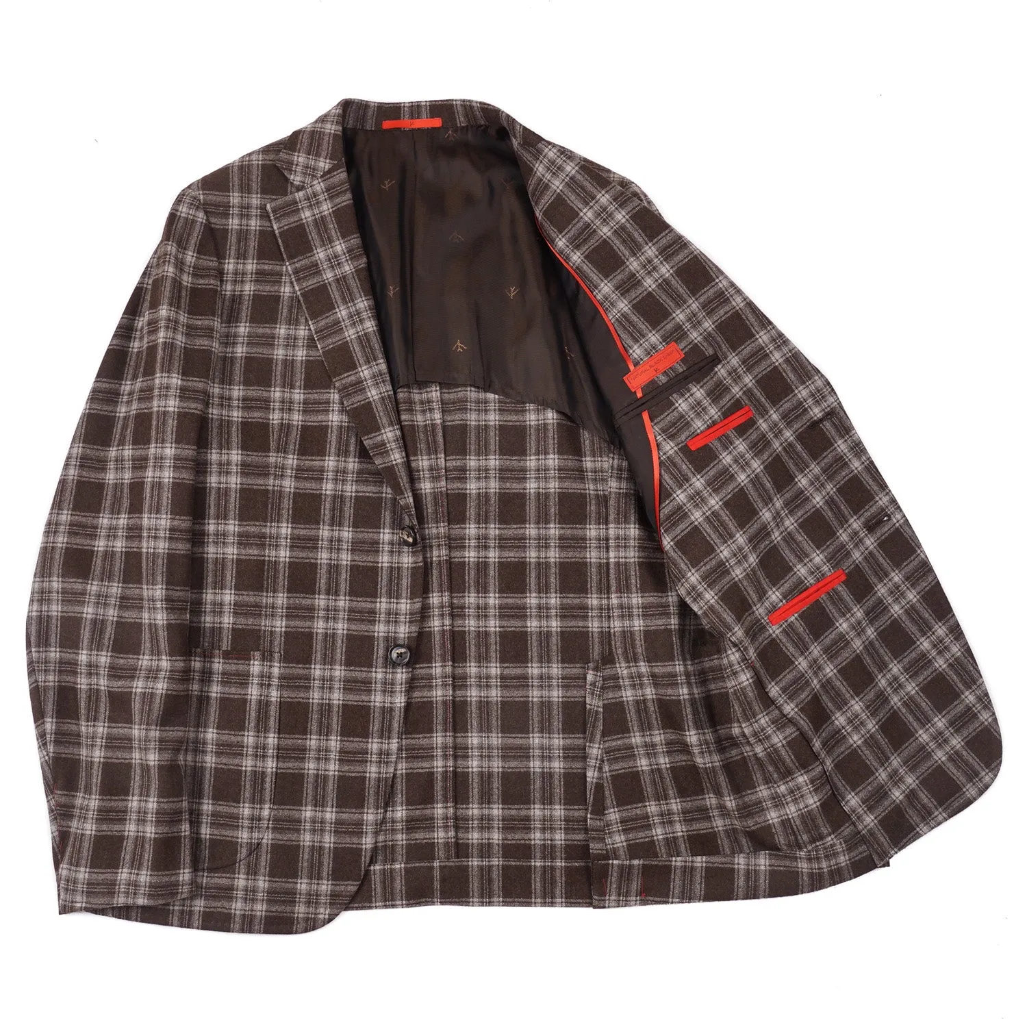 Isaia Slim-Fit Soft Flannel Wool Suit
