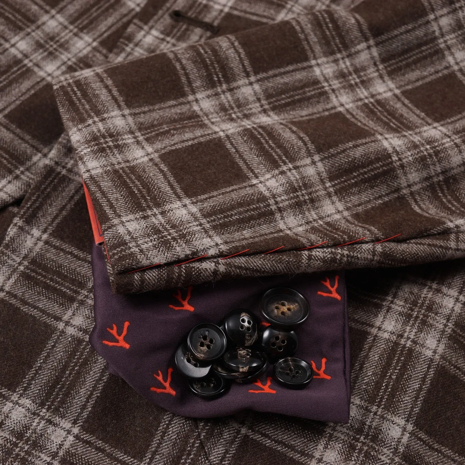 Isaia Slim-Fit Soft Flannel Wool Suit