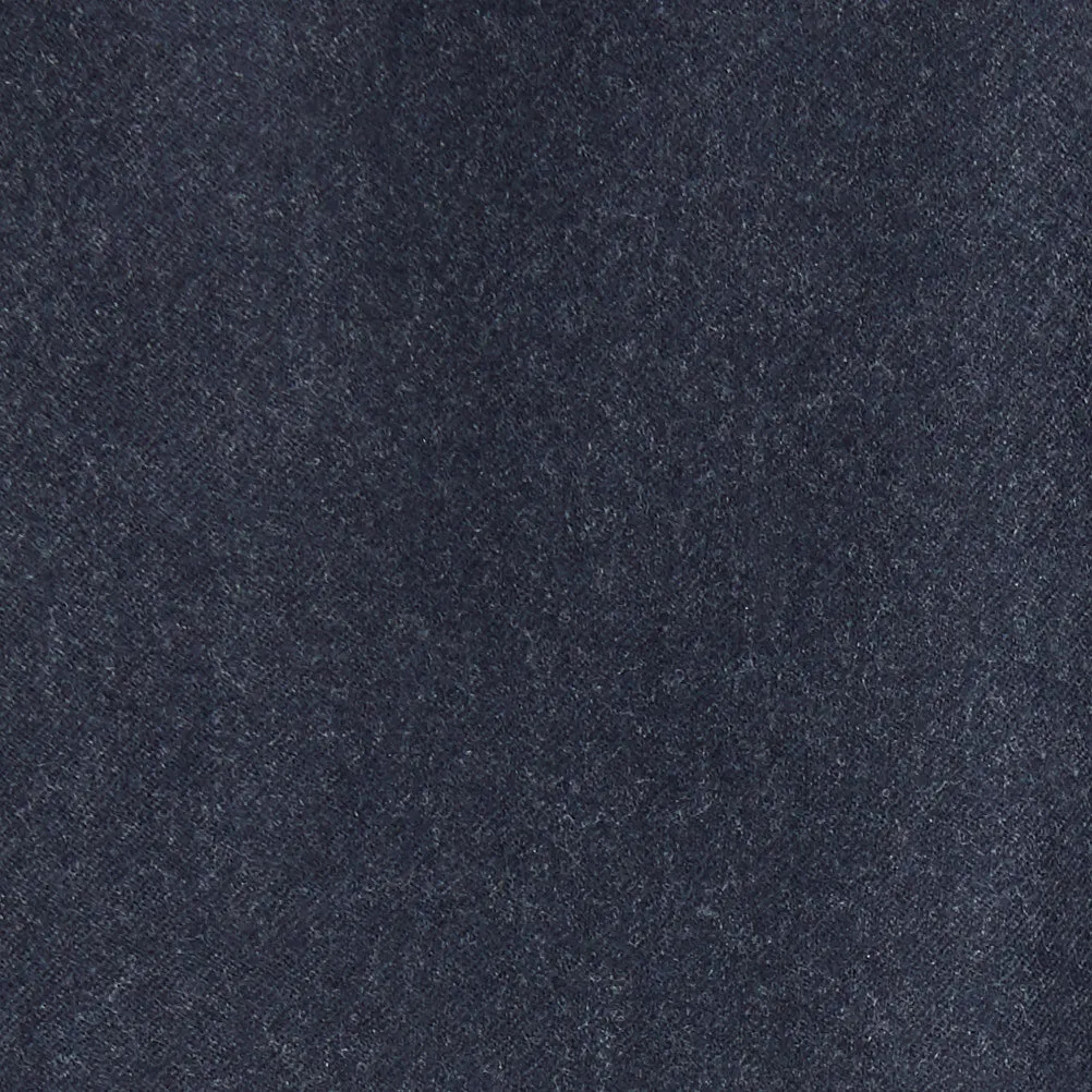 Italian Wool Flannel Dress Pants - Heather Navy