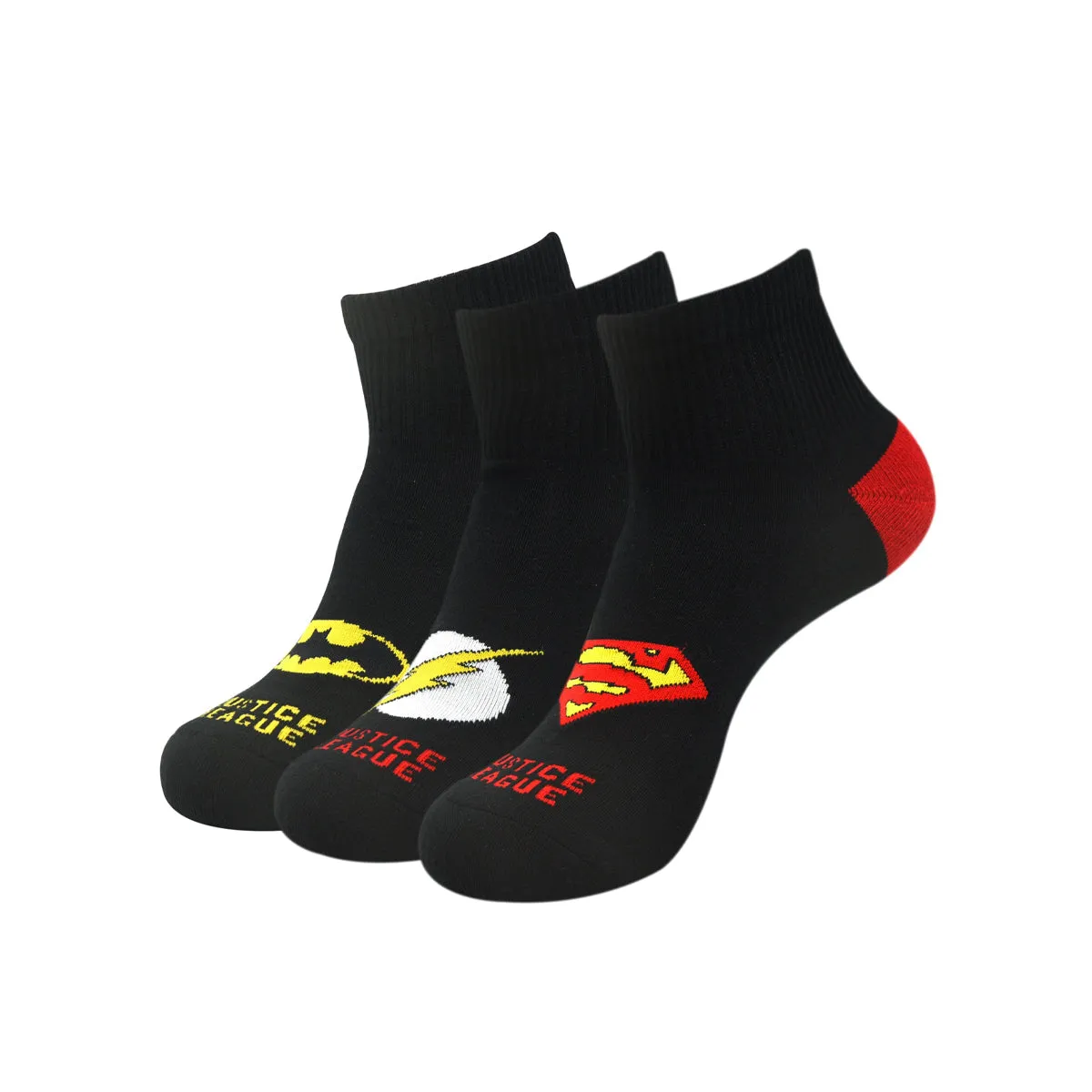 Justice League By Balenzia Ankle Socks For Men (Pack Of 3 Pairs/1U)