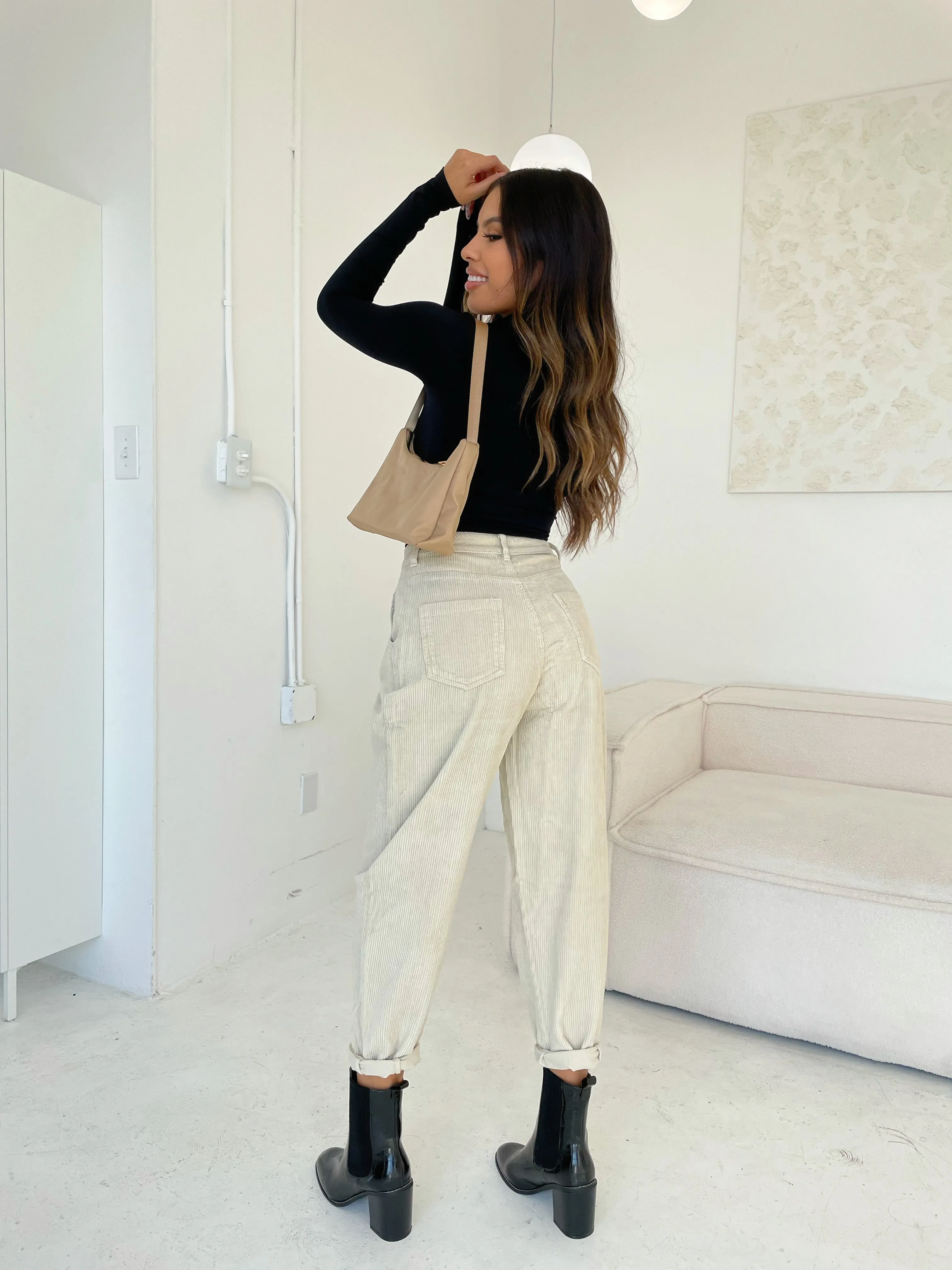 lovey corduroy pants (CREAM)