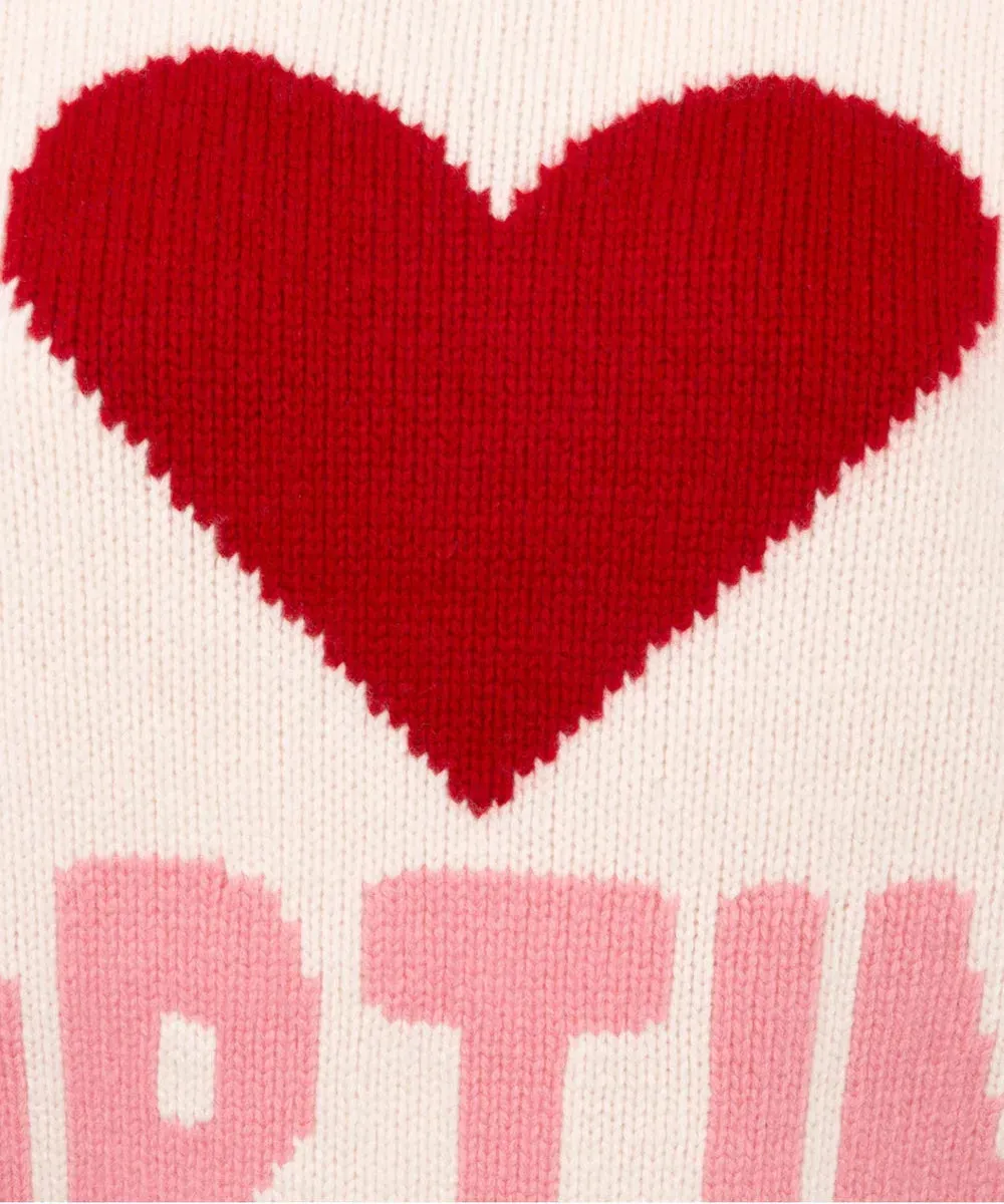 Maglione Bianco Fair Isle Kyla da Donna con Stampa "Cortina"