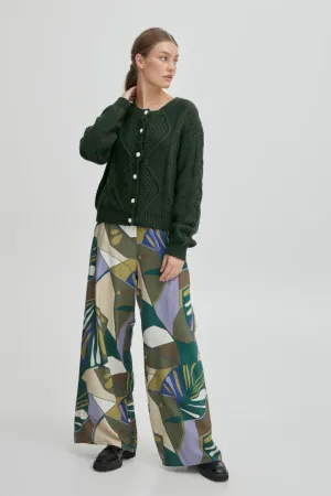 Marla Cotton/Wool Blend Cardigan - Mountain View