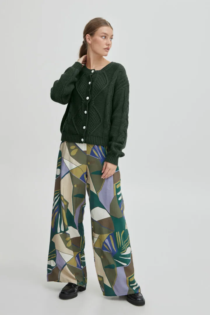 Marla Cotton/Wool Blend Cardigan - Mountain View