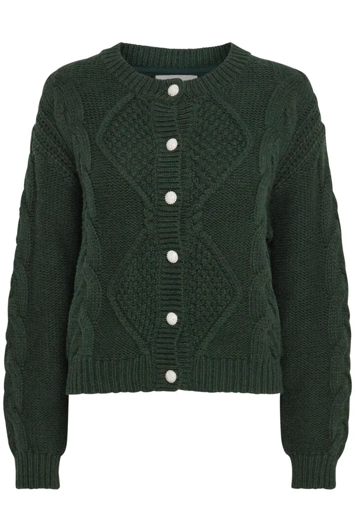 Marla Cotton/Wool Blend Cardigan - Mountain View