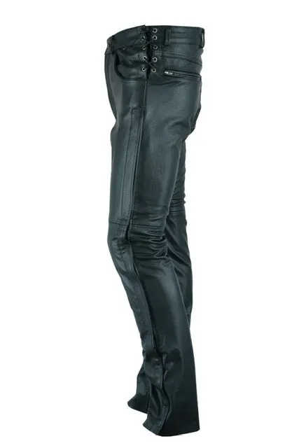 Men's Deep Pocket Over Leather Pant - DS450