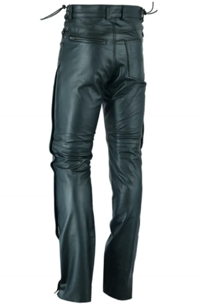 Men's Deep Pocket Over Leather Pant - DS450