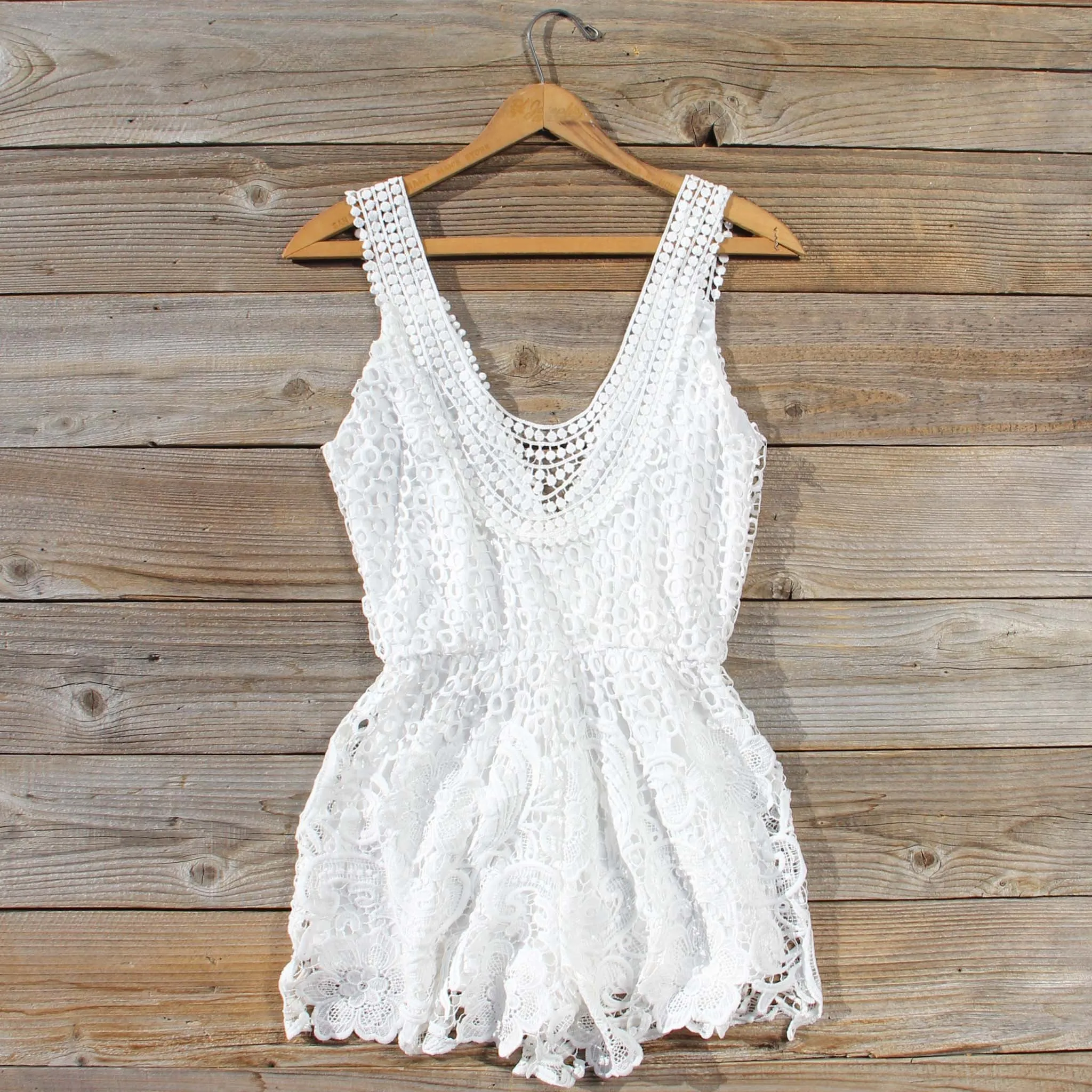 Pale Isle Romper in White