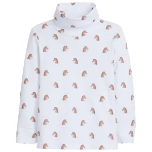 Printed Boy Horse Turtleneck