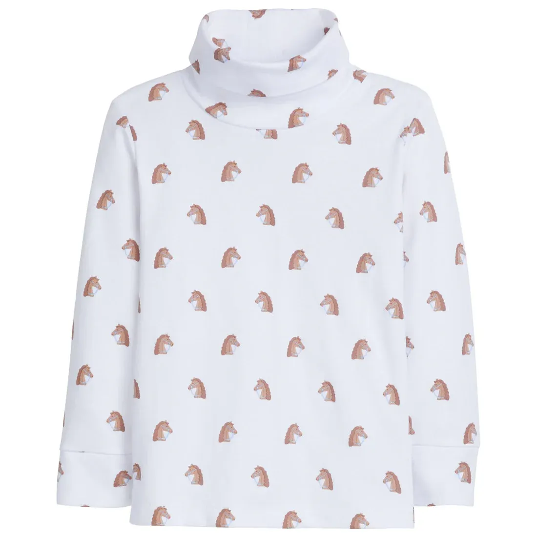 Printed Boy Horse Turtleneck