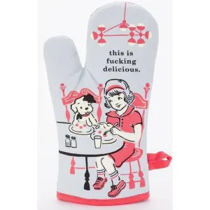 "Blue Q" This is Fucking Delicious Oven Mitt
