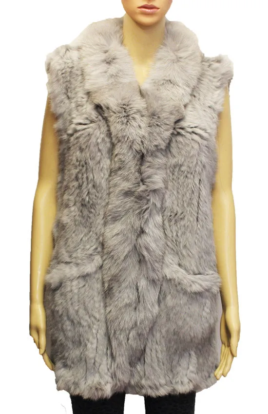 Rabbit Fur Vest - SHW1809