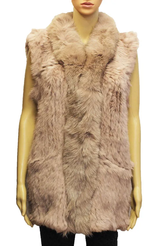 Rabbit Fur Vest - SHW1809