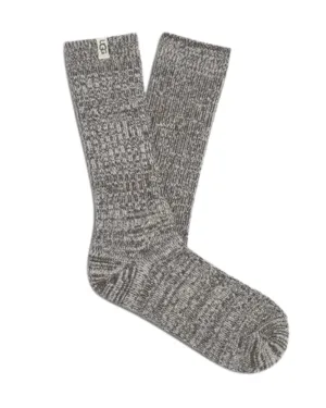 Rib Knit Slouchy Crew Sock, Nightfall