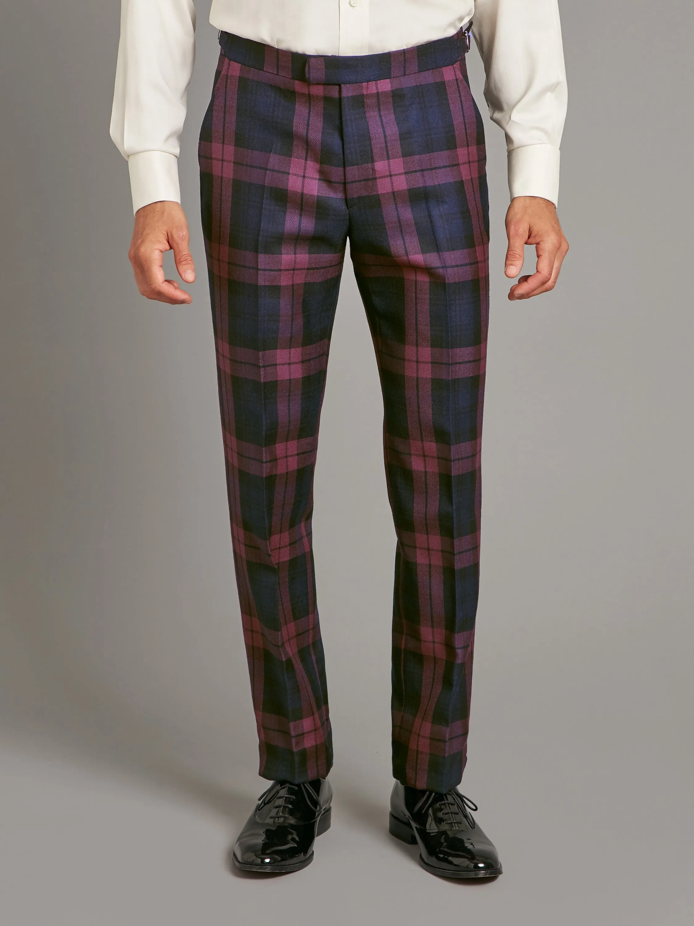 Tartan Pants - Plum Watch