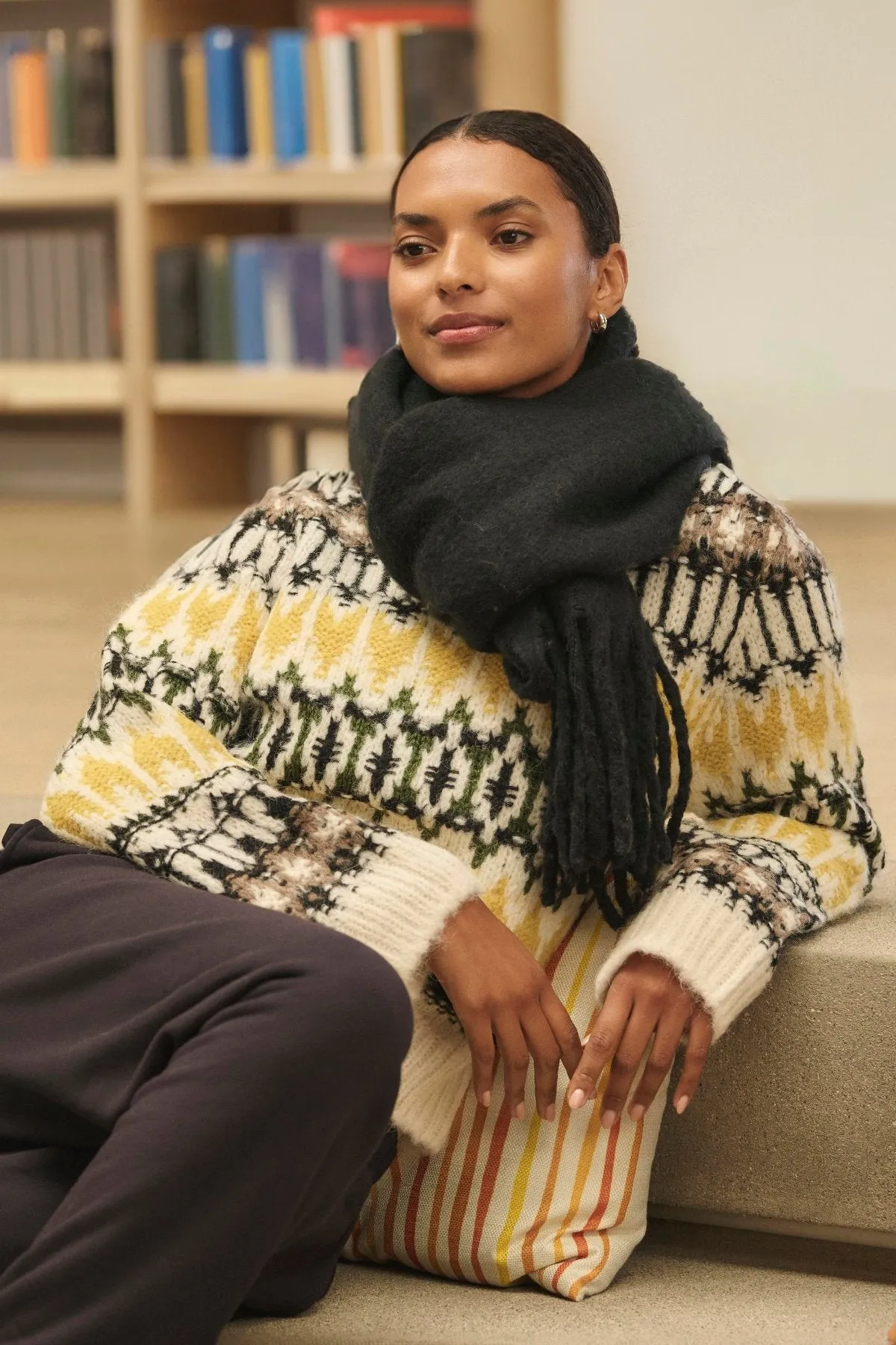 THELMA ALPACA FAIR ISLE SWEATER