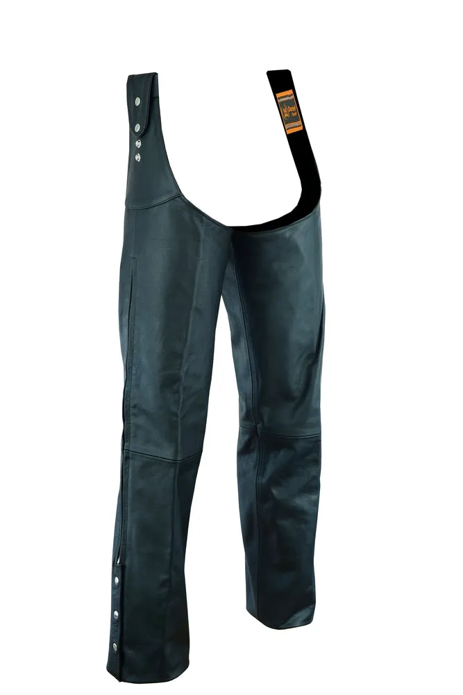 Unisex Adjustable Side Snap Beltless Chap - DS424