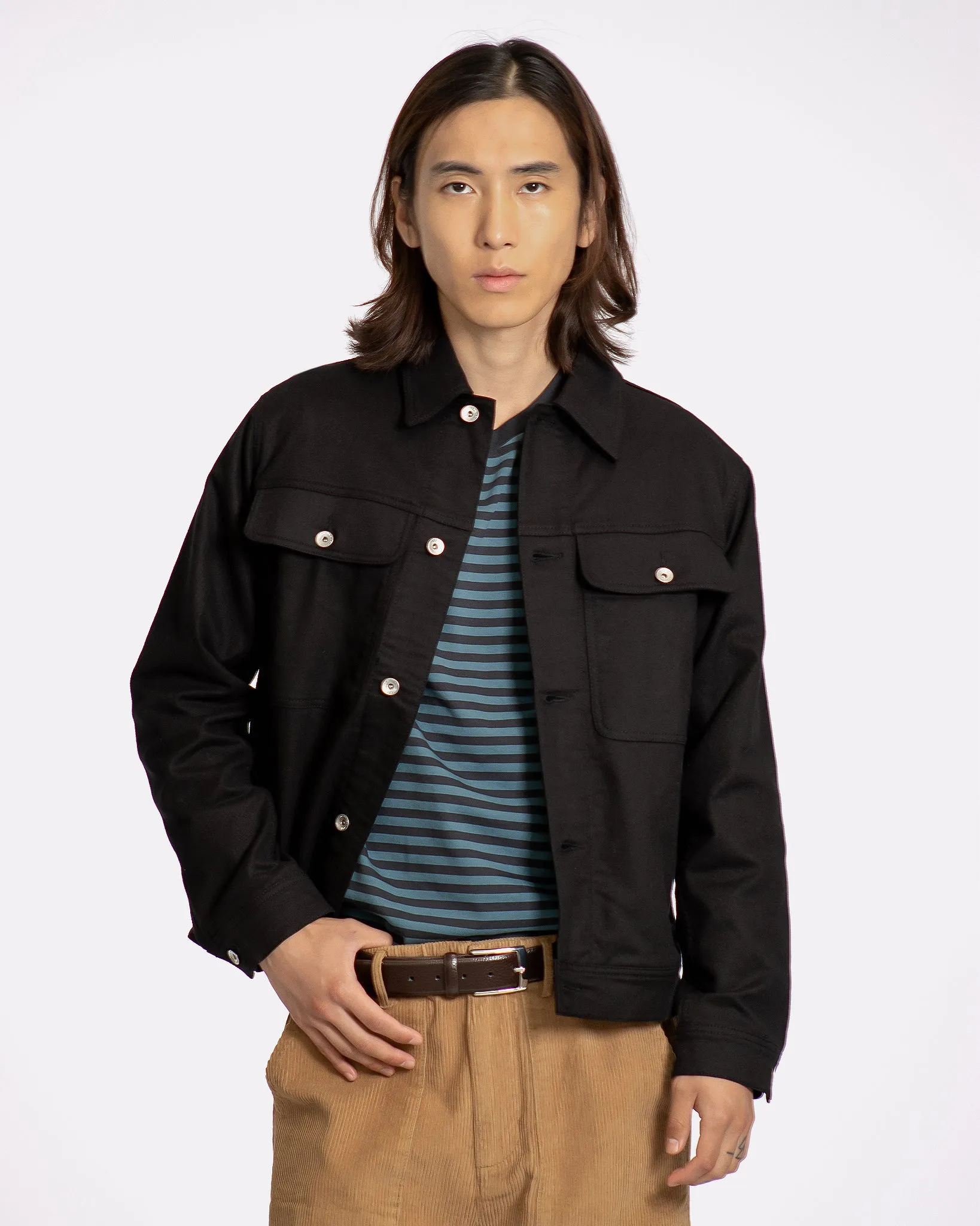 Watts Jacket - Black Moleskin
