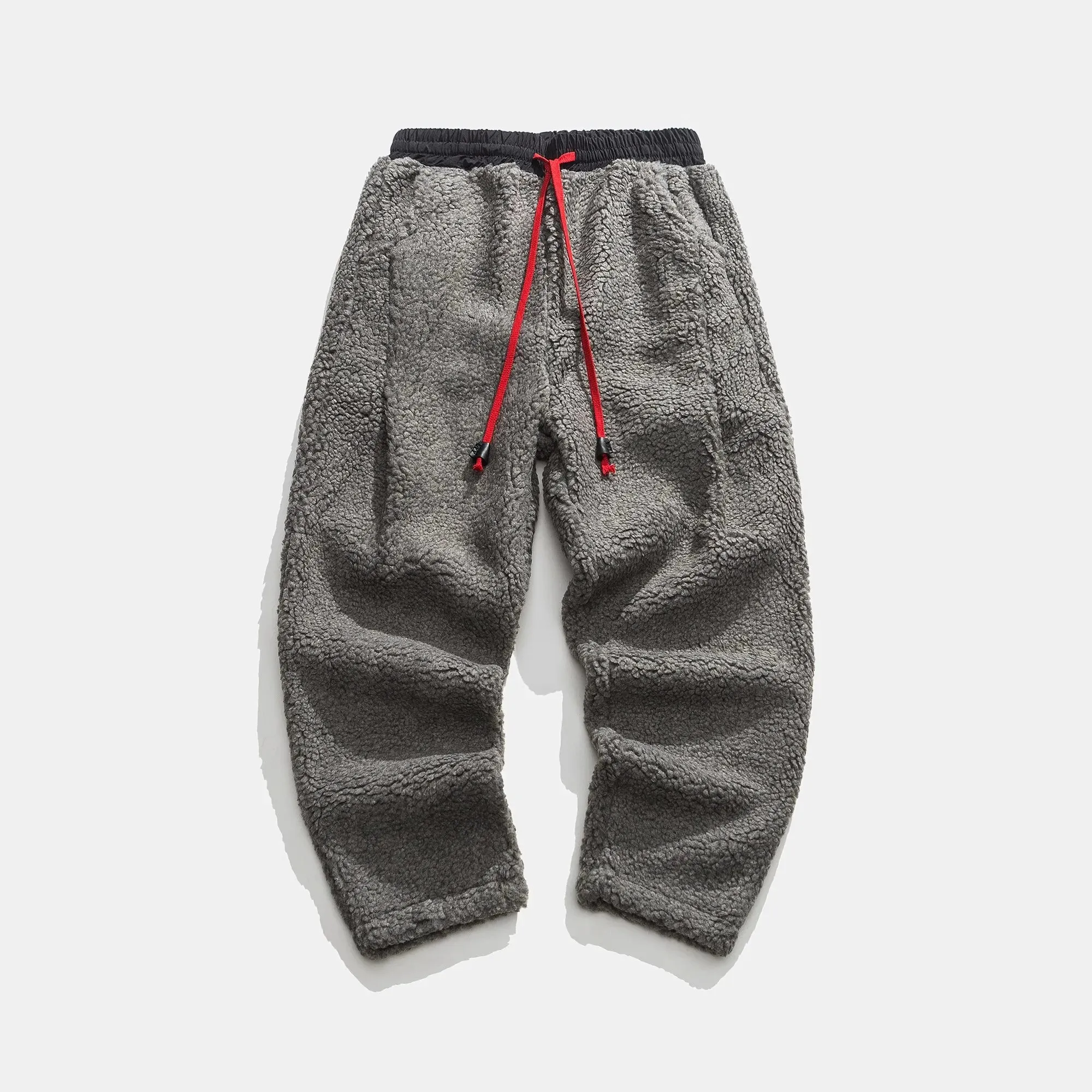 Wiaofellas  -   Winter Thicken Pants Men Warm Fashion Retro Thick Lamb Wool Pants Men Streetwear Hip Hop Loose Straight Pants Mens Trousers